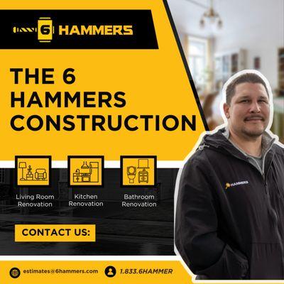 6 Hammers Construction builds trust, comfort, and quality through expert home renovations that turn your vision into reality.