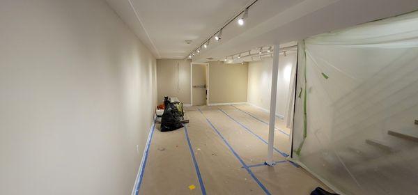 Walls freshly painted