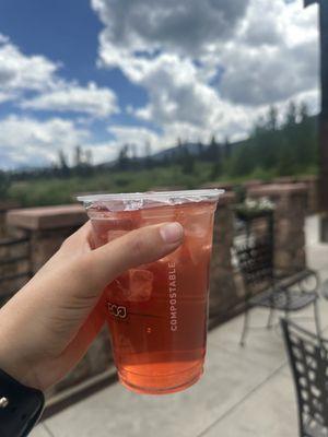 Blood orange iced tea