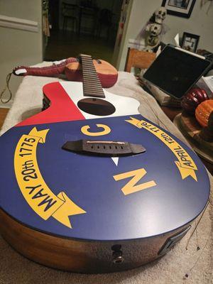 GoBigPrint created this vinyl wrap for me for this guitar. It was perfect!