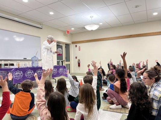 Atomic Alan and his "Mad Science: Don't Try This At Home" program at the Westport Free Public Library. A wonderful evening!!