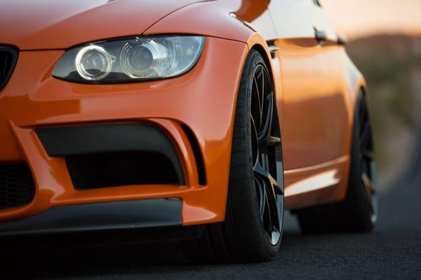 E92 M3 vinyl wrapped in gloss burnt orange 3m