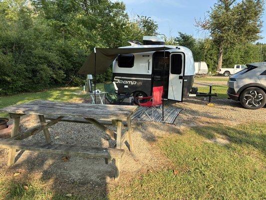My 13' Scamp Lite Camper with Hyundai Ioniq 5 electric car