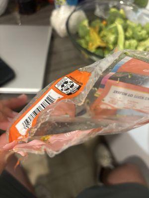 Skimpy broccoli carrot bag