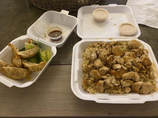 Chicken Hibachi Fried Dumplings