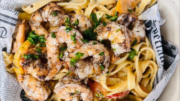 Shrimp Rasta pasta