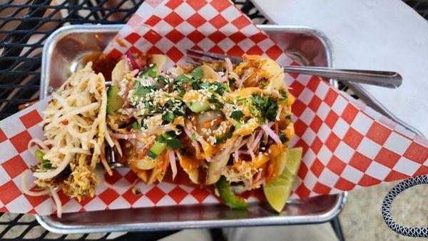 Thai Scallop Tacos (mainly)