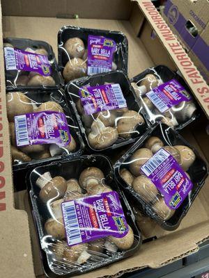 Whoa! Baby Bellas $1.29! Grabbing 3 for stuffed mushrooms today!
