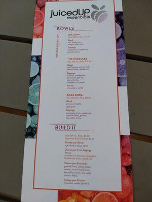Bowl Menu