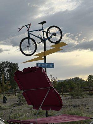 Amazing camp ground on bike trail