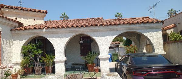 Spanish clay tile relay after replacing 1x6 boards