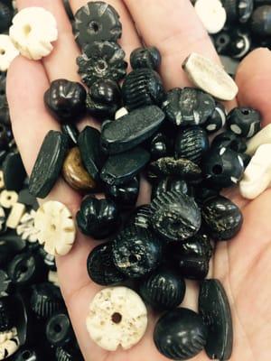 Wood Beads Hand Carved drilled color add to a few different sizes and shapes