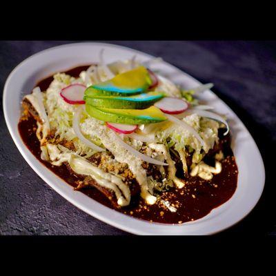 Enchiladas de mole
