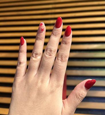 Red nails!!