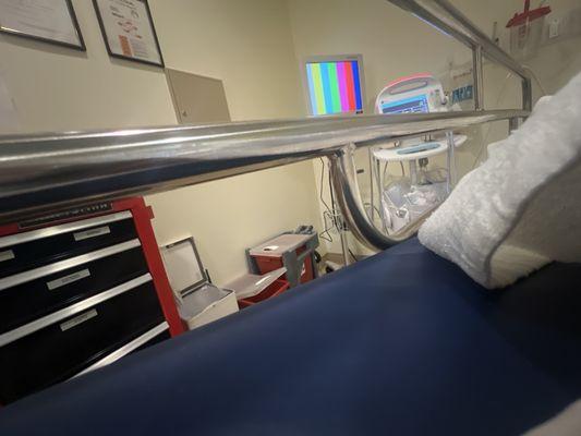 Me waiting in the back room with no one there by myself