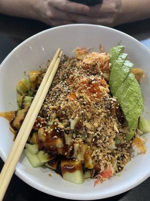 Poke bowl - a little bit of everything....