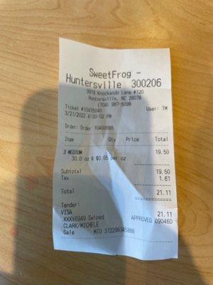 $21 not wisely spent