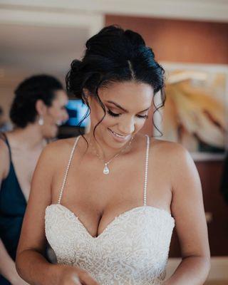 Wedding hair by me makeup by Emily Caitlan for Set and Fury agency Las Vegas