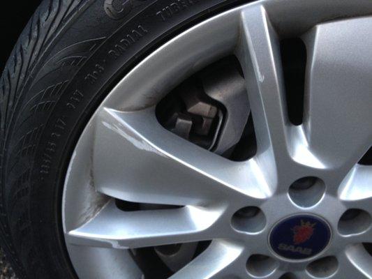 Due to very poor curb design at kiosks. Over the years they must have damaged hundreds of rims, as it is unbelievably easy to do.