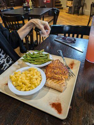 The Salmon was wonderful and cooked just right.