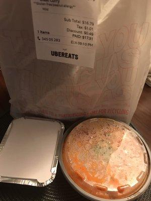 Butter chicken blast curry meal