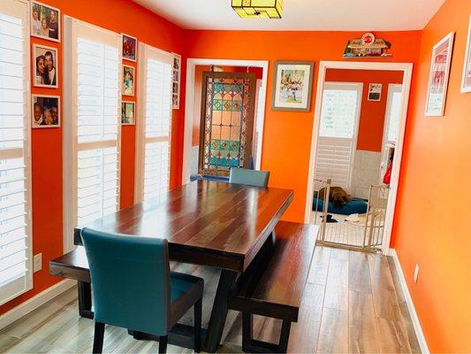 My terrific and tidy dining area !