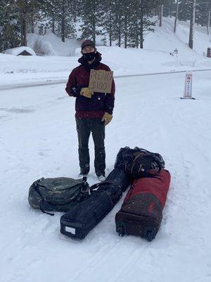 Left stranded because the shuttle never showed and wouldn't reschedule us