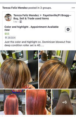 Dominican blowout... color