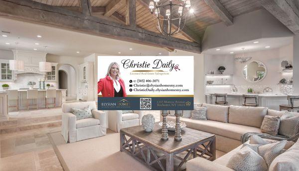 To have all your Real Estate needs exceeded, Scan QR code or text cell directly to reach Christie Daily.