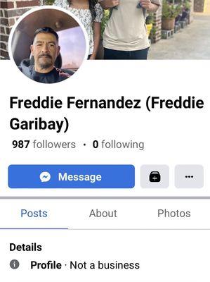 Personal Facebook page