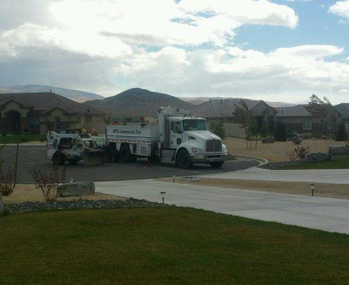 Shocking to find MTS blocking my driveway without even asking.  There is room for 30 + vehicles in the cul-de-sac. UNBELIEVABLE!!!