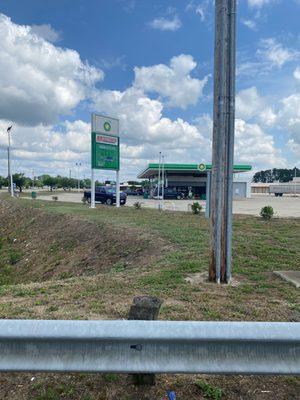 Outside of BP. So rude !