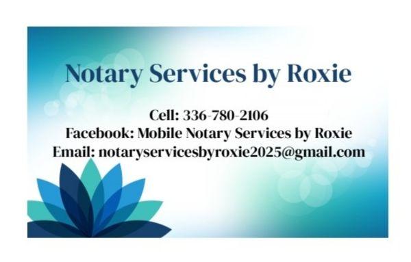 Notary Services by Roxie