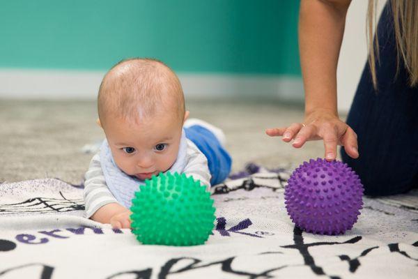 FOUNDATIONS Baby class--exploring the sensory balls
