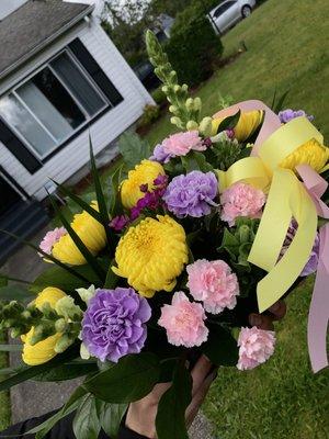 bright floral arrangement