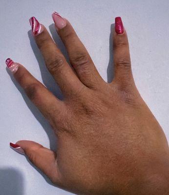 My winter holiday nails