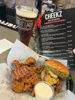 Left cheek sweet Potato fries mallow sauce