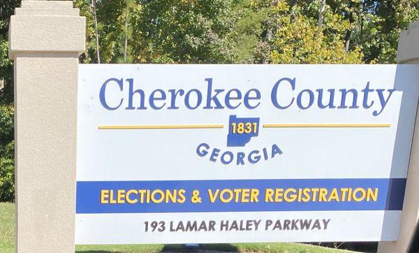 Cherokee County Elections & Voter Registration Office
