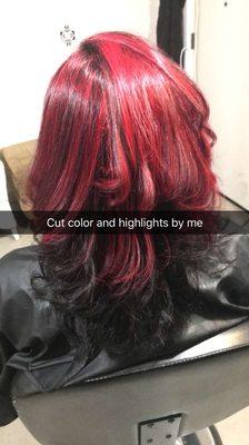 A little black and red!!