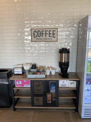Coffee bar area