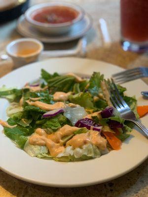 Salad - not so great. It's wet