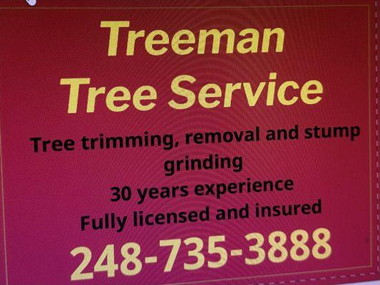 Treeman Tree Service of Novi