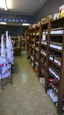 Lots of preserves and spreads to choose from