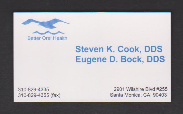 Eugene D Bock,DDS