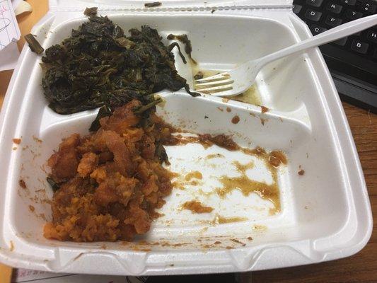 This was tossed. To salty and to sweet. I ate the green beans but still kinda hungry :(