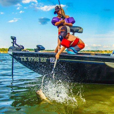 Our Kids enjoying the great fishing on PK