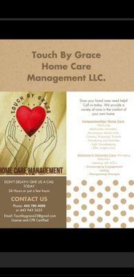 Touch by Grace Home Care Management