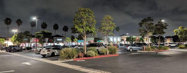 Parking lot at night