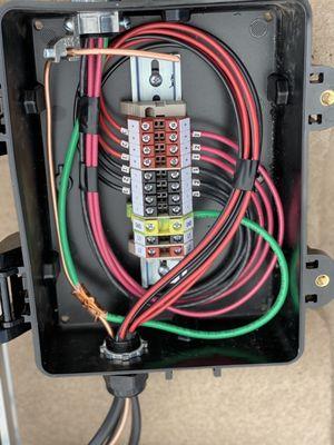 Rewiring Jbox on roof