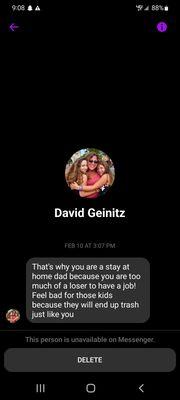 This is the owner of total recall reacting to me not wanting to purchase a grill from them. I'm a lab technician...